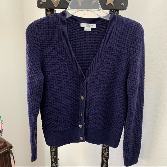 Liz Claiborne Petite Cardigan Sweater - Picture 1 of 4